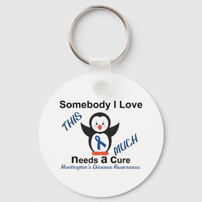 Huntington's Disease Awareness Someone I Love Key Ring (Front)