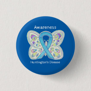 Huntington's Disease Butterfly Awareness Pin