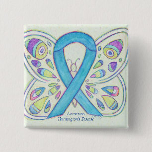 Huntington's Disease Butterfly Awareness Pin
