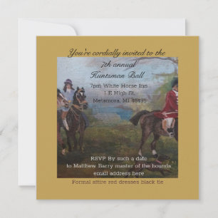 huntsman ball invitation