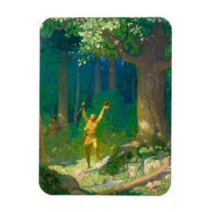Huntsman by Newell Convers Wyeth Magnet