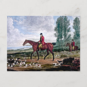 Huntsman to his majestys harriers postcard