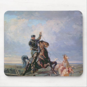 Huntsman with the Borzois, 1872 Mouse Mat