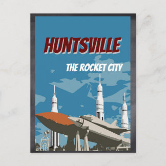 Huntsville, AL  Alabama Rocket Postcard