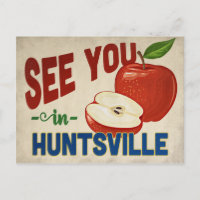 Huntsville Alabama Apple - Vintage Travel