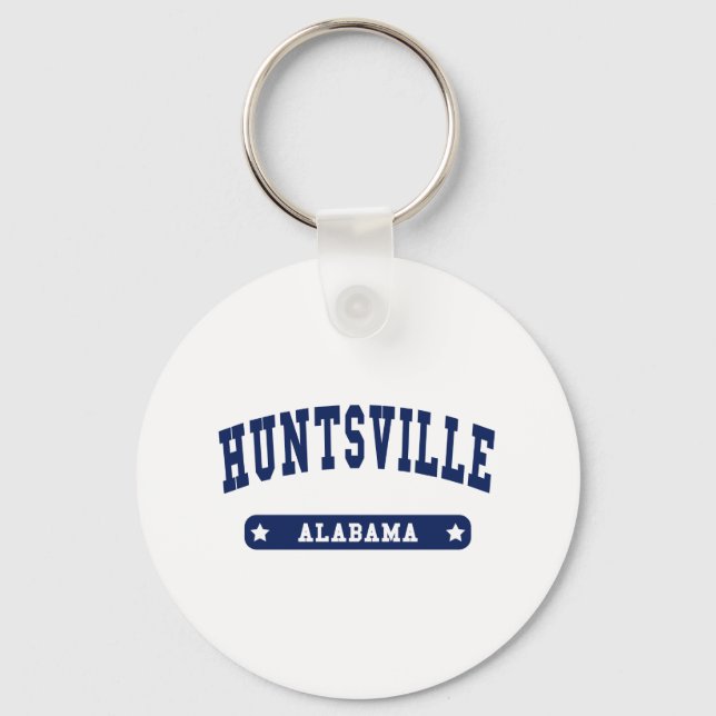 Huntsville Alabama College Style tee shirts Key Ring (Front)