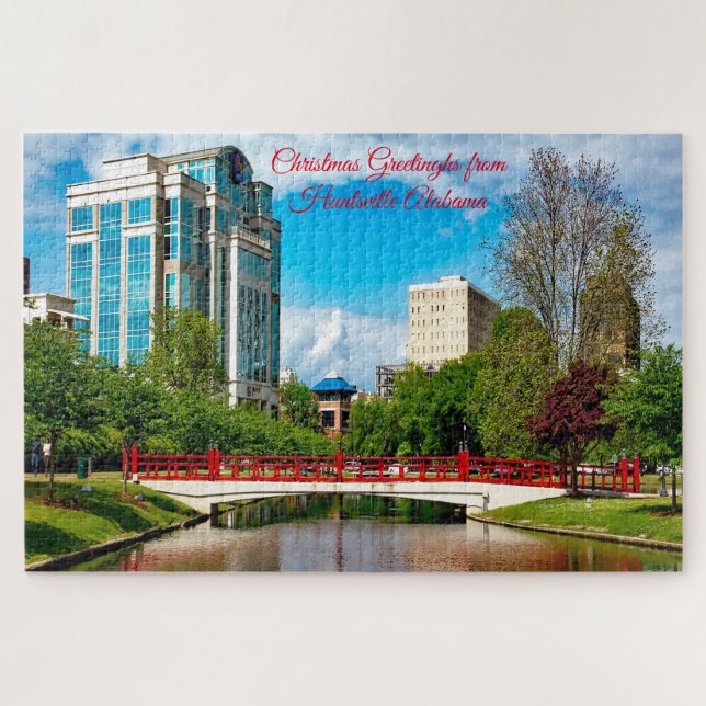 Huntsville Alabama Happy 4th of July Mom Jigsaw Pu Jigsaw Puzzle (Horizontal)