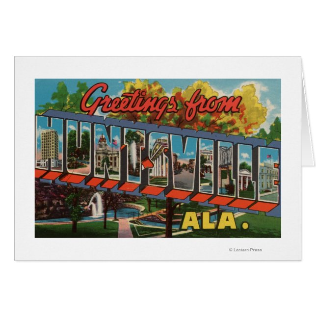 Huntsville, Alabama - Large Letter Scenes (Front Horizontal)