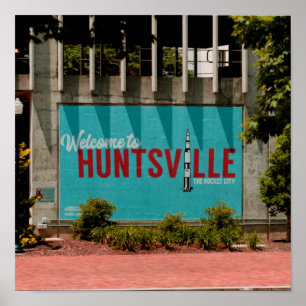 Huntsville Alabama Rocket City Poster