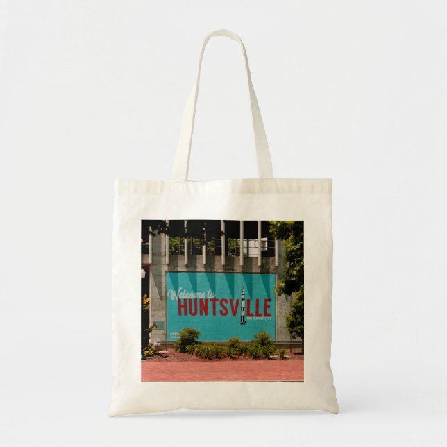 Huntsville Alabama Rocket City Tote Bag (Front)