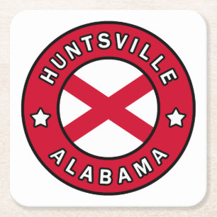 Huntsville Alabama Square Paper Coaster