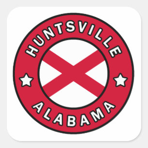 Huntsville Alabama Square Sticker