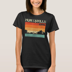 Huntsville Alabama Town Skyline T-Shirt