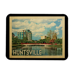 Huntsville Alabama Vintage Travel Magnet