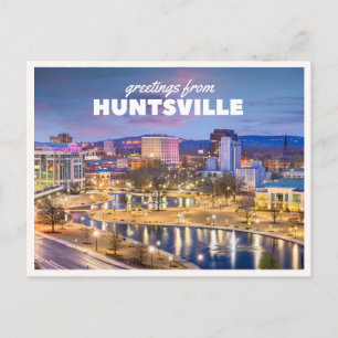 Huntsville Skyline Downtown Alabama Greeting Postcard