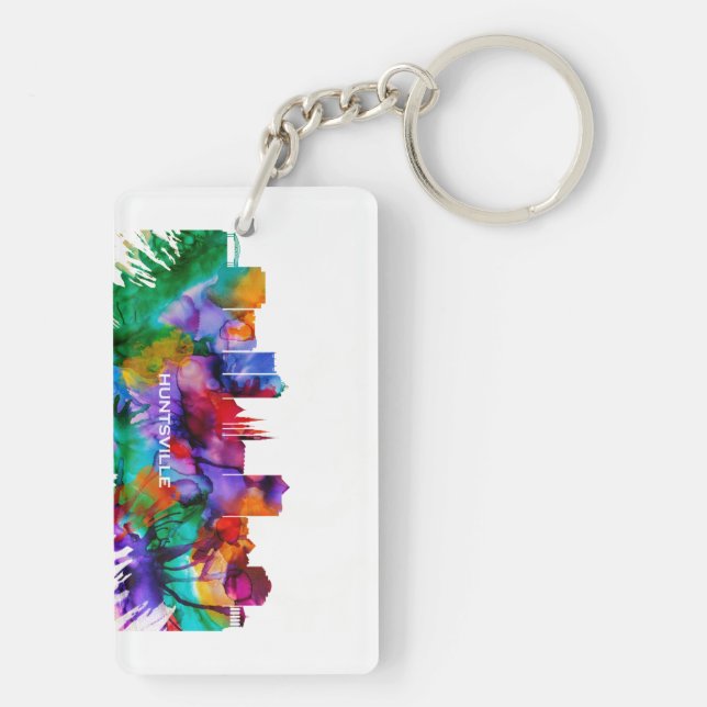 Huntsville Skyline Key Ring (Back)