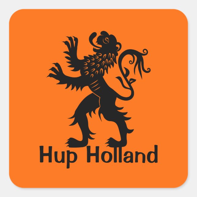 Hup Holland - Holland Lion Square Sticker (Front)