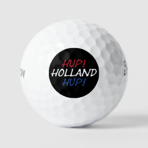 Hup Holland Hup overlay on NLD Flag on bk ssf gbt Golf Balls