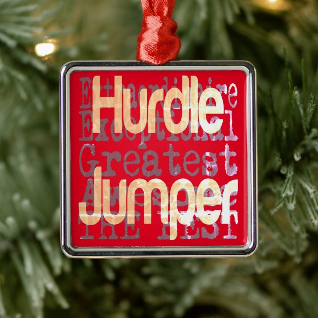 Hurdle Jumper Extraordinaire Metal Tree Decoration (Tree)