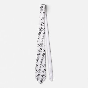 Hurdler Stickman Track and Field Tie