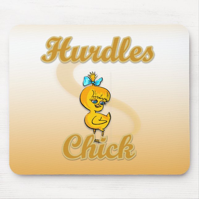 Hurdles Chick Mouse Mat (Front)