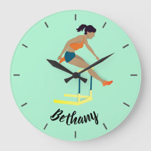 Hurdles Large Clock