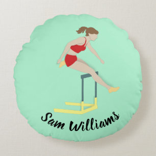 Hurdles Round Cushion