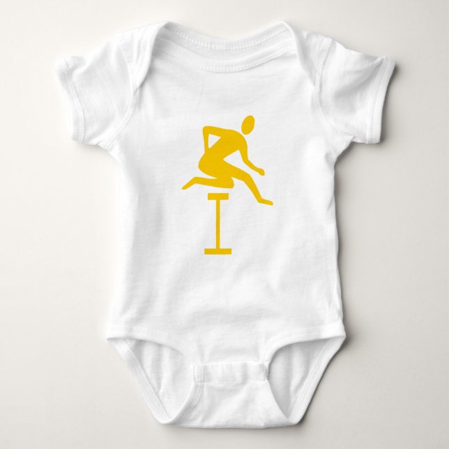 Hurdling - Amber Baby Bodysuit (Front)