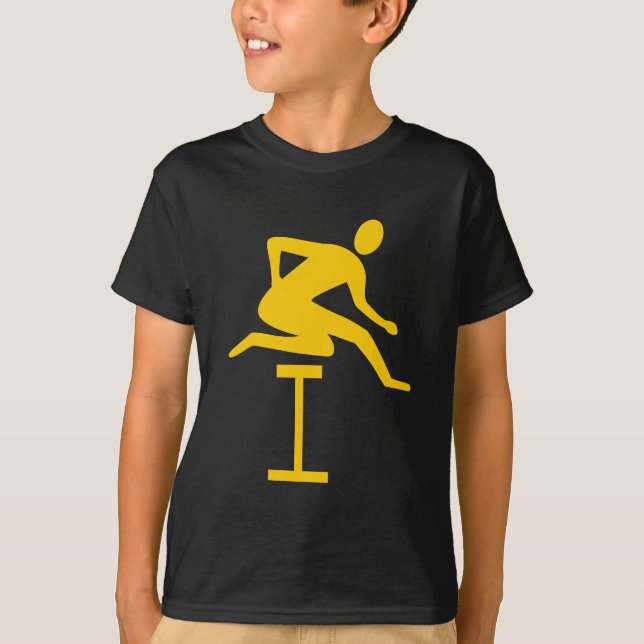 Hurdling - Amber T-Shirt (Front)