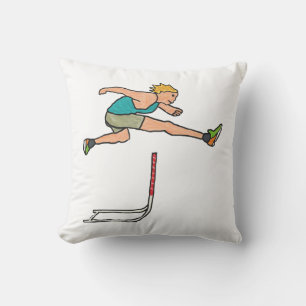 Hurdling Hurdles Cushion