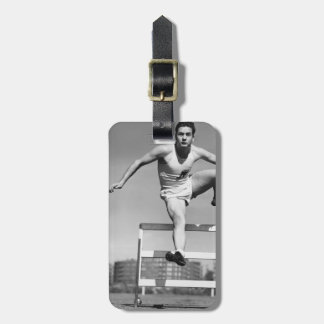 Hurdling Luggage Tag