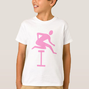 Hurdling - Pink T-Shirt