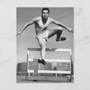 Hurdling Postcard