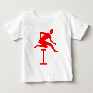 Hurdling - Red Baby T-Shirt