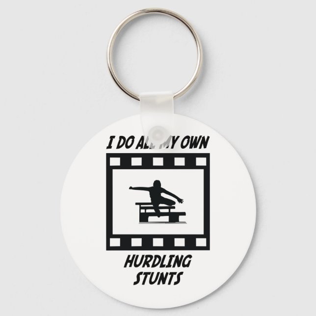 Hurdling Stunts Key Ring (Front)