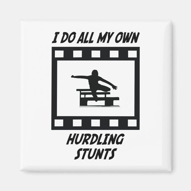 Hurdling Stunts Magnet (Front)
