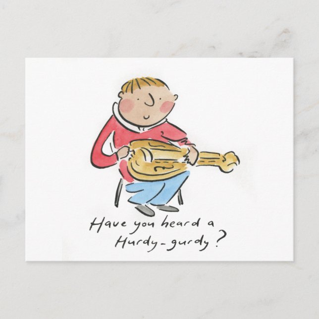 Hurdy Gurdy Postcard (Front)