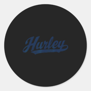 Hurley, Ky Vintage Sunset Retro  Classic Round Sticker