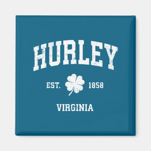 Hurley, Ky Vintage Sunset Retro Magnet