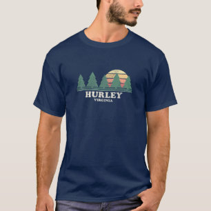 Hurley VA Vintage Throwback Tee Retro 70S Design
