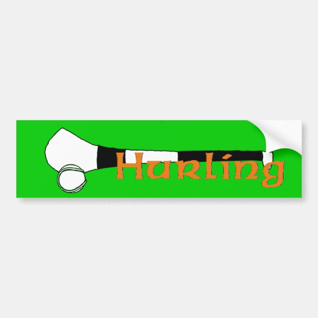 Hurling Bumper Sticker (Front)