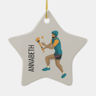 Hurling Ceramic Tree Decoration