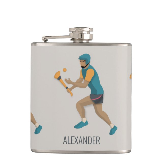 Hurling Hip Flask (Front)