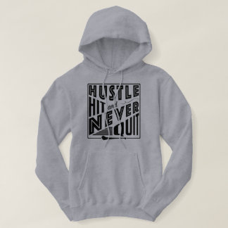 Hurling Hustle Hit & Never Quit, GAA Gaelic Games Hoodie