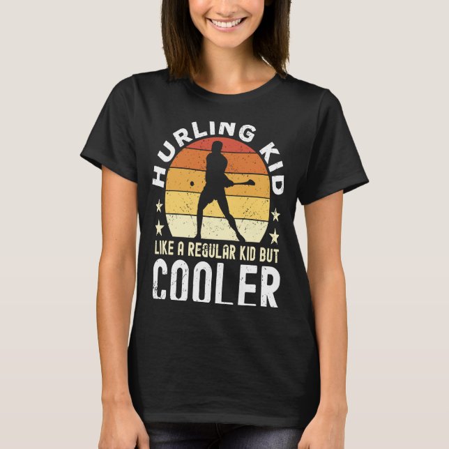 Hurling Kid Saying  Hurling Player T-Shirt (Front)