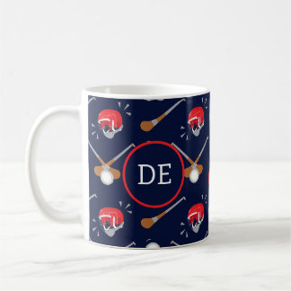 Hurling Player Gaelic Sport Monogram Coffee Mug