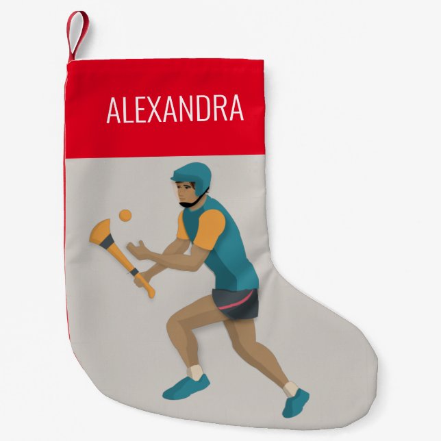 Hurling Small Christmas Stocking (Front)