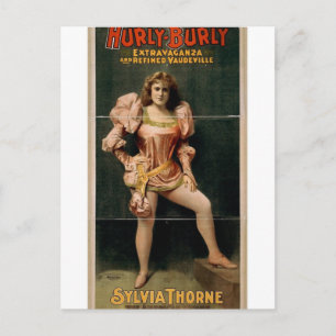 Hurly Burly, 'Sylvia Thorne' Retro Theatre Postcard