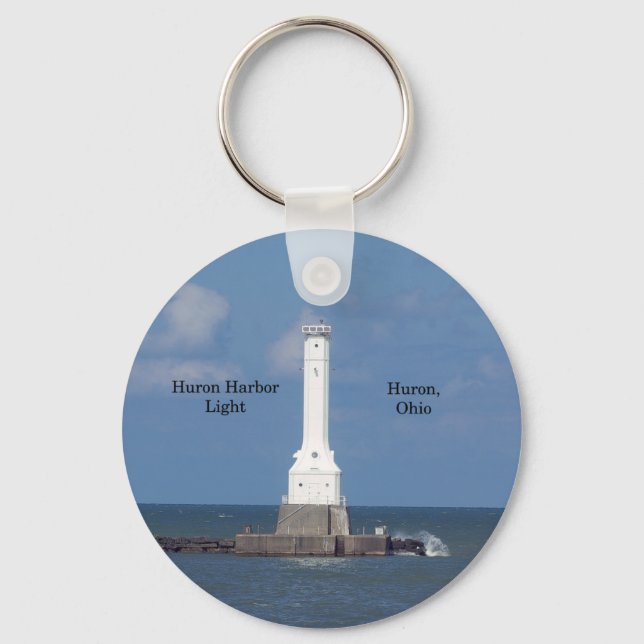 Huron Harbour Light key chain (Front)