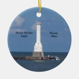 Huron Harbour Light ornament